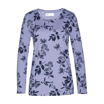 Bluza dresowa bonprix jasny lawendowy - ciemnoniebieski w kwiaty