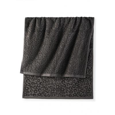 Ręczniki w cętki leoparda bonprix czarny