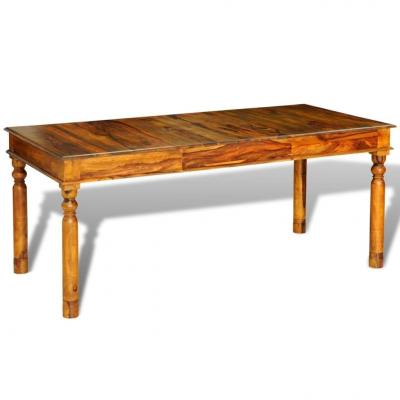 Emaga vidaxl stół z litego drewna sheesham, 180x85x76 cm