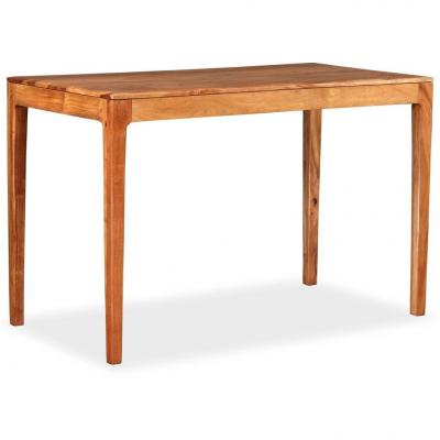 Emaga vidaxl stół do jadalni z litego drewna, 118 x 60 x 76 cm