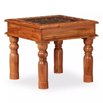 Emaga vidaxl stolik kawowy z drewna akacjowego 45x45x40 cm