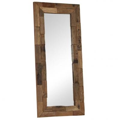 Emaga vidaxl lustro z ramą z drewna odzyskanego, 50 x 110 cm