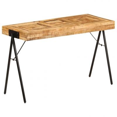 Emaga vidaxl biurko z litego drewna mango, 118 x 50 x 75 cm