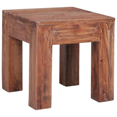 Emaga vidaxl stolik kawowy, 30x30x30 cm, lite drewno z odzysku