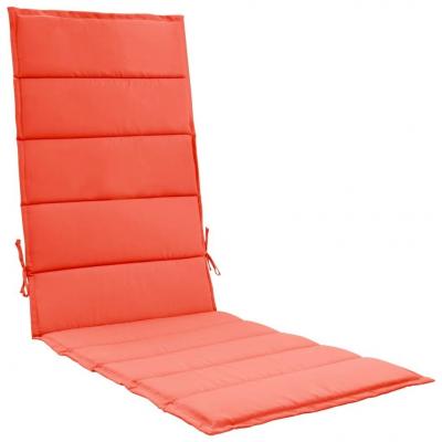Emaga vidaxl poduszka na leżak, czerwona, 190 x 60 x 3 cm