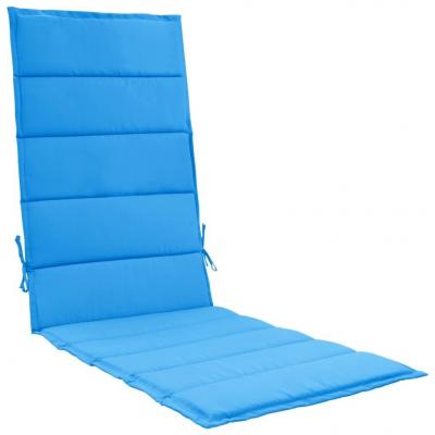 Emaga vidaxl poduszka na leżak, niebieska, 190 x 60 x 3 cm