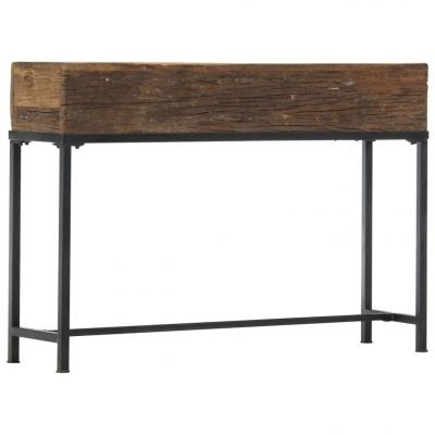 Emaga vidaxl stolik typu konsola, 120 x 30 x 80 cm, lite drewno z odzysku