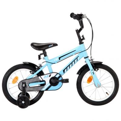 Emaga vidaxl rower dla dzieci, 14 cali, czarno-niebieski