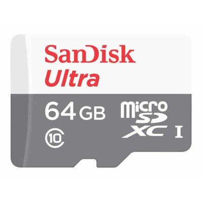 Karta pamięci SANDISK Ultra microSDXC 64GB 100MB/s Class 10 UHS-I SDSQUNR-064G-GN3MN