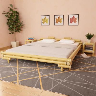 Emaga vidaxl rama łóżka, bambusowa, 180 x 200 cm