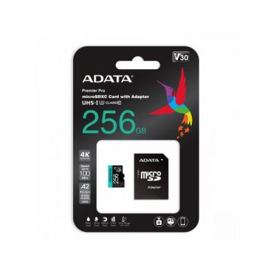 Adata microSD 256GB 100MB/s AUSDX256GUI3V30SA2-RA1