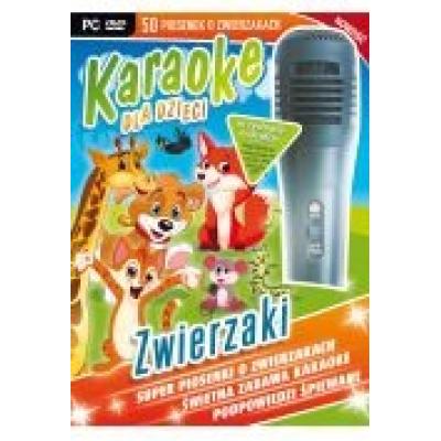 Karaoke dla dzieci zwierzaki z mikrofonem pc-dvd