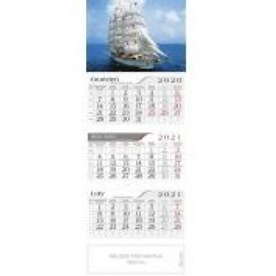 Kalendarz 2021 trójdzielny na morzau crux