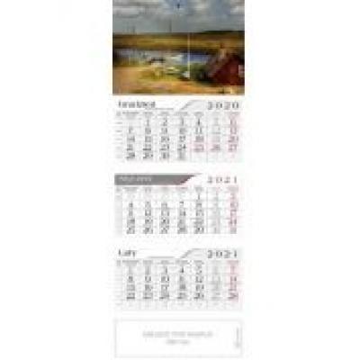 Kalendarz 2021 trójdzielny nad jeziorem crux