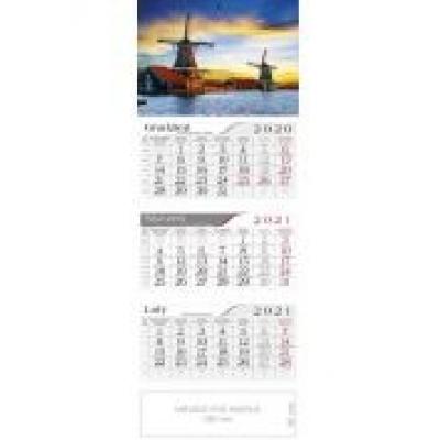 Kalendarz 2021 trójdzielny wiatraki crux