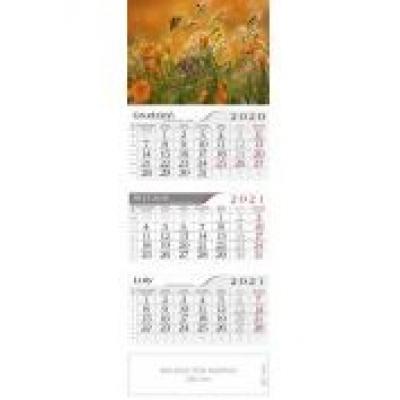 Kalendarz 2021 trójdzielny łąka crux
