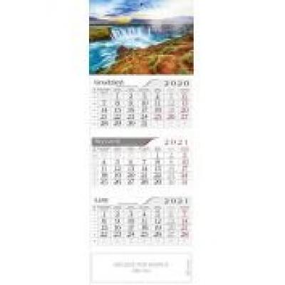 Kalendarz 2021 trójdzielny wodospad crux