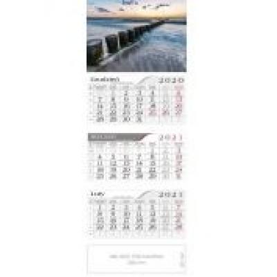 Kalendarz 2021 trójdzielny morze crux