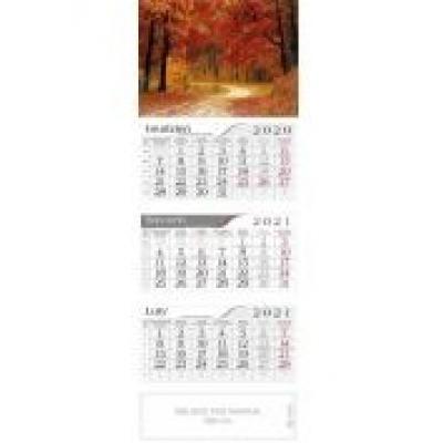 Kalendarz 2021 trójdzielny jesienny klimat crux