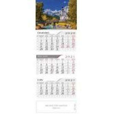 Kalendarz 2021 trójdzielny górski kościółek crux