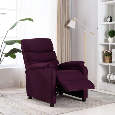 Emaga vidaxl rozkładany fotel, fioletowy, tapicerowany tkaniną