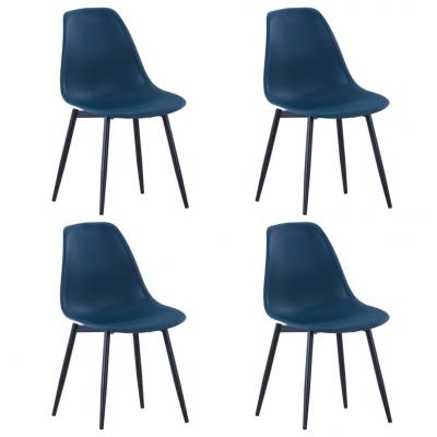 Emaga vidaxl krzesła stołowe, 4 sztuki, turkusowe, pp