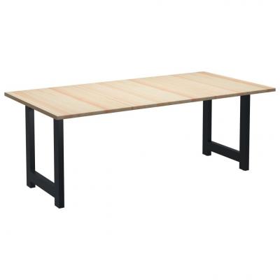 Emaga vidaxl stół do jadalni, 220x100x76 cm, drewno sosnowe
