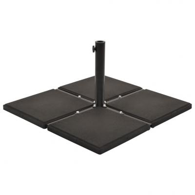 Emaga vidaxl obciążnik do parasola, beton, kwadratowy, czarny, 12 kg