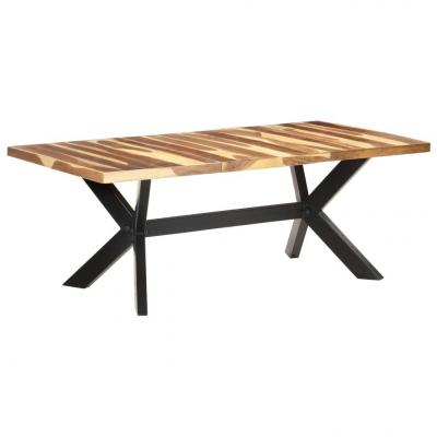 Emaga vidaxl stół, 200x100x75 cm, lite drewno stylizowane na sheesham
