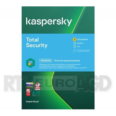 Kaspersky Total Security 3U/1Rok (Kod)