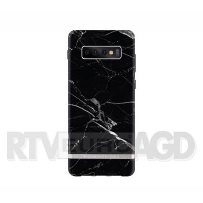 Richmond & Finch Black Marble - Silver Details Samsung Galaxy S10