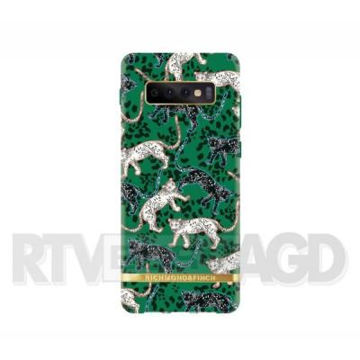 Richmond & Finch Green Leopard - Gold Details Samsung Galaxy S10