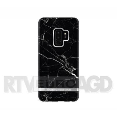 Richmond & Finch Black Marble - Silver Details Samsung Galaxy S9+