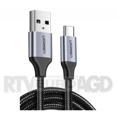 UGREEN Niklowany kabel USB-C QC3.0 1,5m z aluminiową wtyczką (czarny)