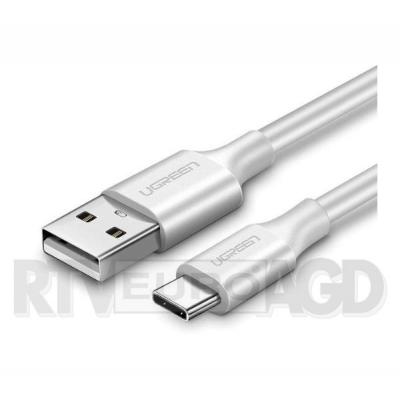 UGREEN Niklowany kabel USB-C QC3.0 0.5m (biały)