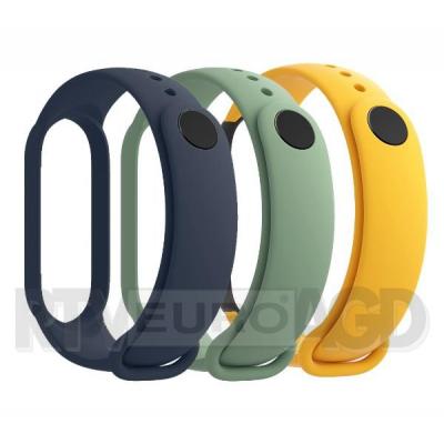 Xiaomi 3x paski Mi Band 5 (niebieski, żółty, zielony)