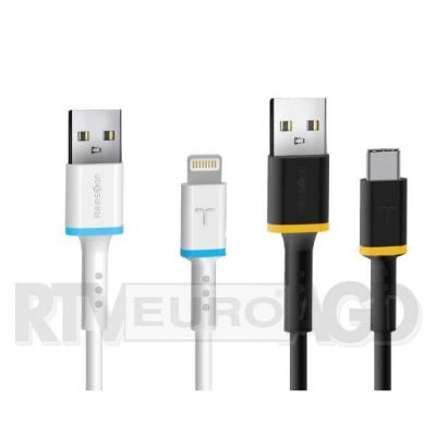 Reinston kabel USB - Lightning + USB-C 0,6m