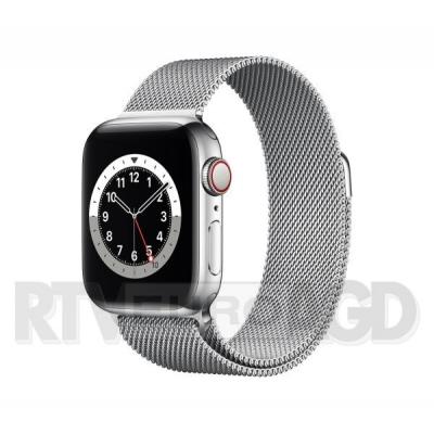 Apple Watch Series 6 GPS + Cellular 44mm (srebrny)