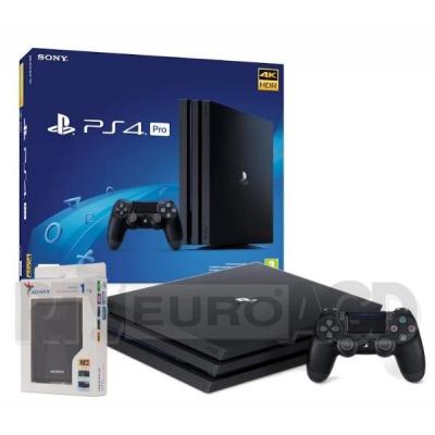 Sony PlayStation 4 Pro 1TB + dysk Adata DashDrive Durable HD650 1TB (czarny)