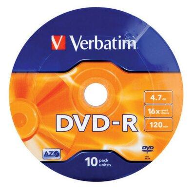 Produkt z outletu: Płyta VERBATIM DVD-R 4,7GB 16X Matt Silver