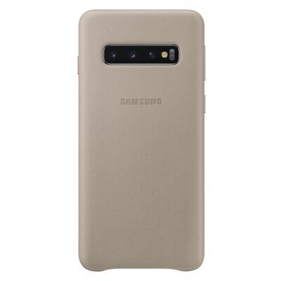 Produkt z outletu: Etui SAMSUNG Leather Cover do Samsung Galaxy S10 Szary EF-VG973LJEGWW