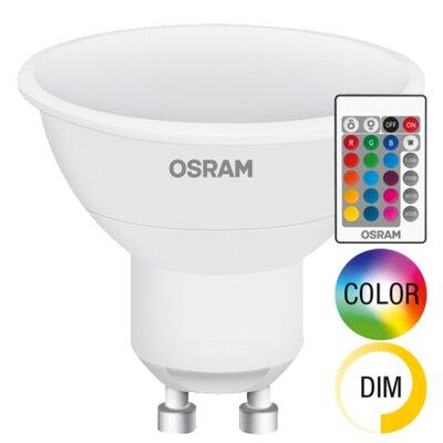 Produkt z outletu: Żarówka LED OSRAM BASE RGBW 4,5 W/275 GU10