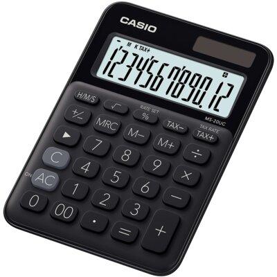 Produkt z outletu: Kalkulator CASIO MS-20UC-BK-S Czarny