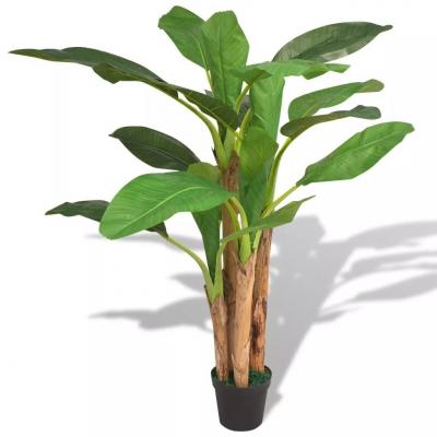 Emaga vidaxl sztuczne drzewko bananowe z doniczką, 175 cm, zielone