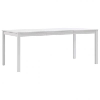 Emaga vidaxl stół do jadalni, biały, 180 x 90 x 73 cm, drewno sosnowe