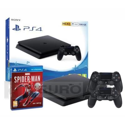 Sony PlayStation 4 Slim 500GB + Marvel’s Spider-Man + 2 pady