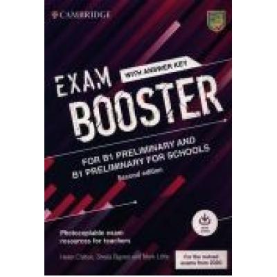 Exam booster for b1 preliminary and b1 preliminary for schools with answer key with audio for the revised 2020 exams
