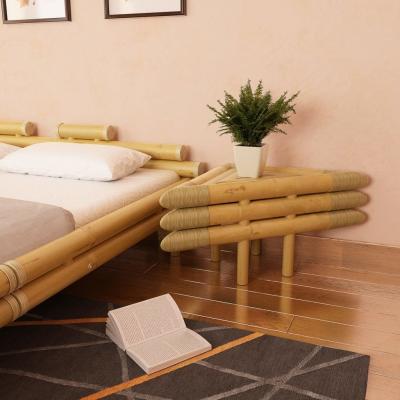 Emaga vidaxl stoliki nocne, 2 szt., 60 x 60 x 40 cm, bambus, kolor naturalny