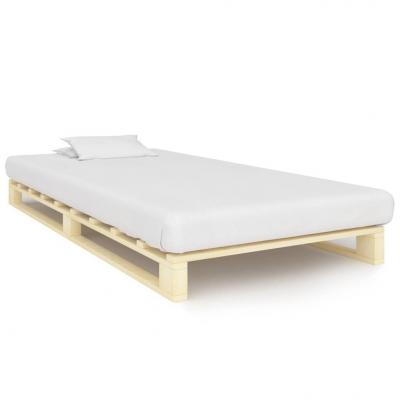 Emaga vidaxl rama łóżka z palet, lite drewno sosnowe, 90 x 200 cm