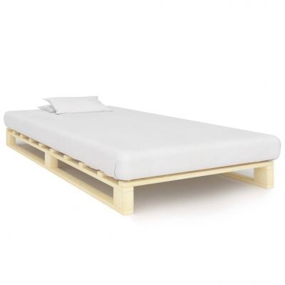 Emaga vidaxl rama łóżka z palet, lite drewno sosnowe, 100 x 200 cm